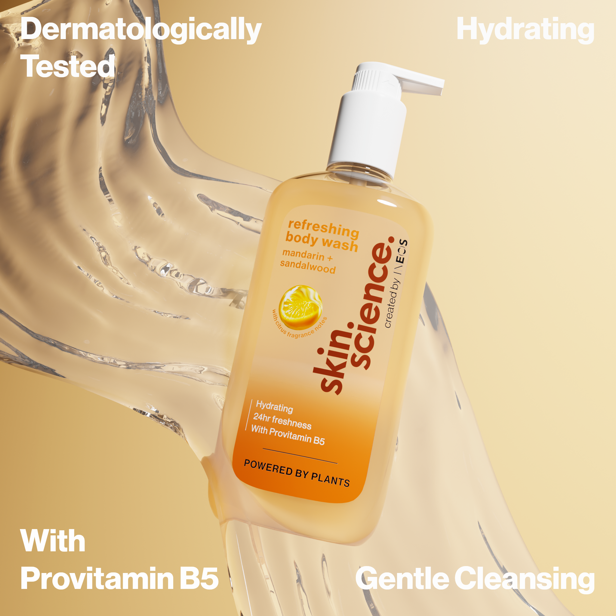 Skin Science Mandarin + Sandalwood Body Wash