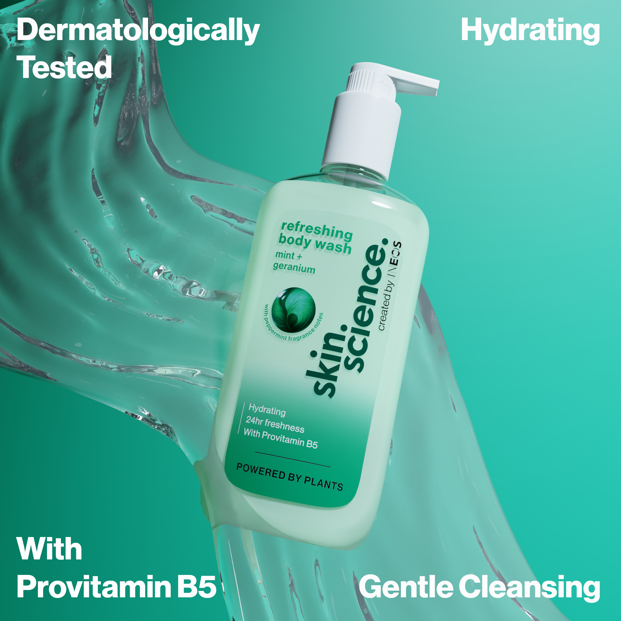 Skin Science Mint + Geranium Body Wash