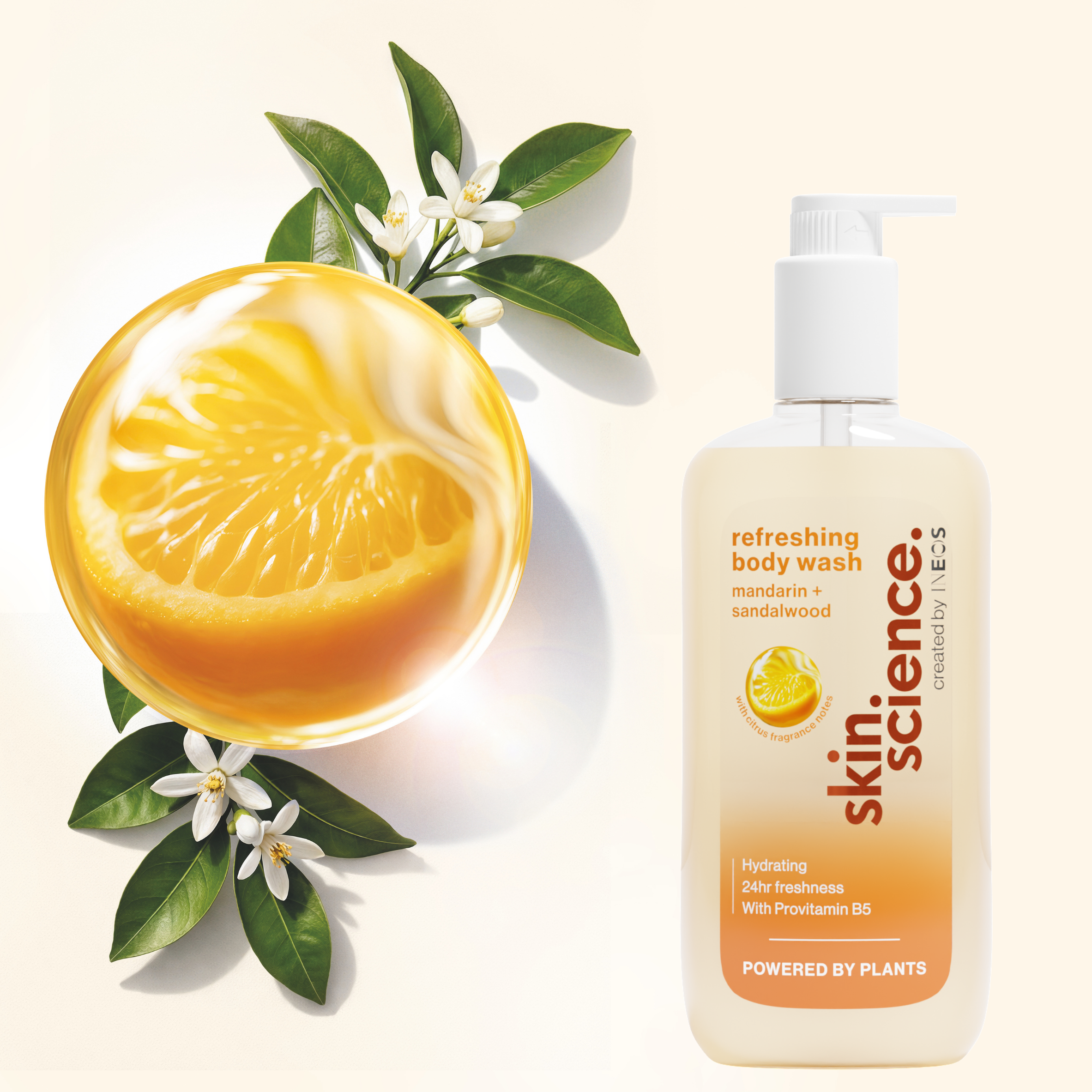 Skin Science Mandarin + Sandalwood Body Wash